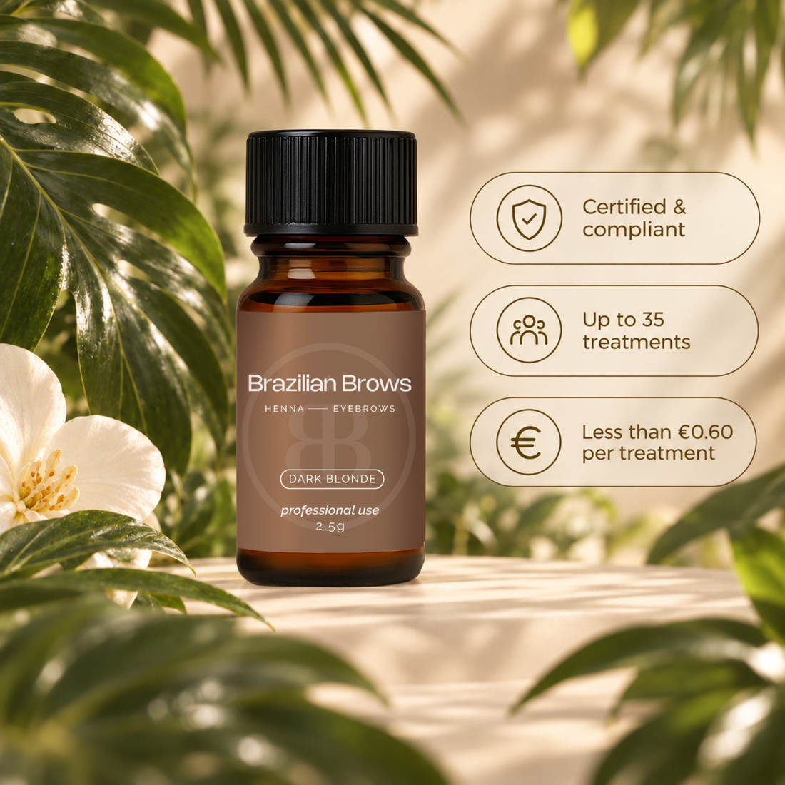Henna do brwi – Ciemny blond