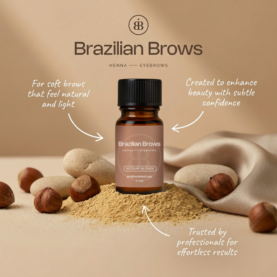 Henna do brwi – Średni blond